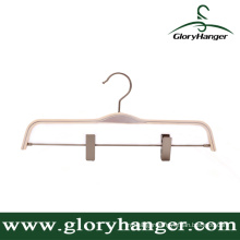 White Laminated Hanger with Clips for Cloth Shop (GLLH02)